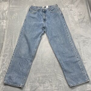 Calvin Klein Jeans Mens 36 Blue Denim Light Wash Mid-Rise Regular Straight Leg
